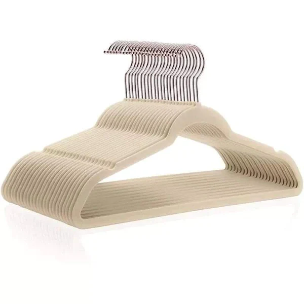 10pcs Velvet Clothes Hangers | Non-Slip Slim Closet Hangers for Wardrobe Storage - Image 4