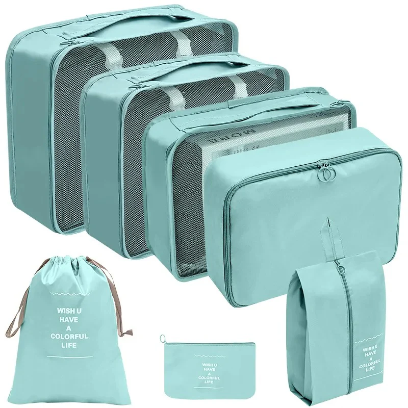 8-Piece Travel Packing Cubes Set | Waterproof Luggage Organizers for Suitcase - Image 8