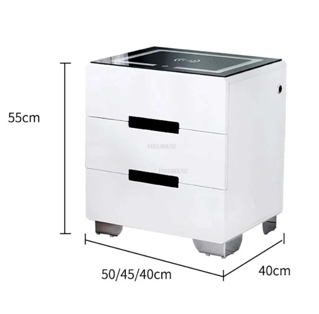 Bedside table with Lighting with wireless charging system. - Image 6