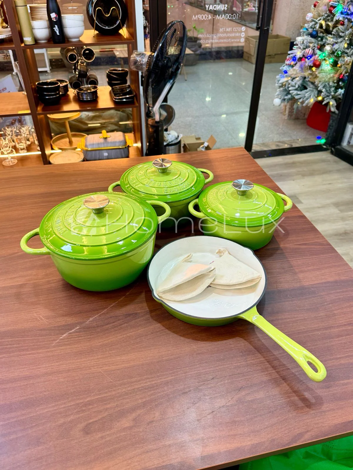 7 PCS Enamel Cast Iron Cooking Pots Set  Non-Toxic, Oven-Safe Pots for Kenyan Kitchens - Image 44
