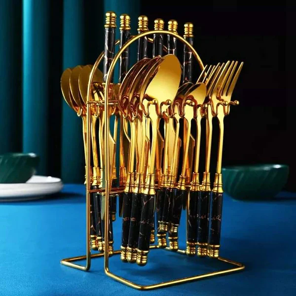 Classy 24pcs Cutlery Set Dinnerware Set - Image 3