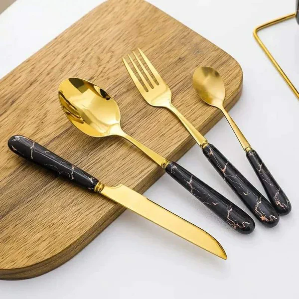 Classy 24pcs Cutlery Set Dinnerware Set - Image 7