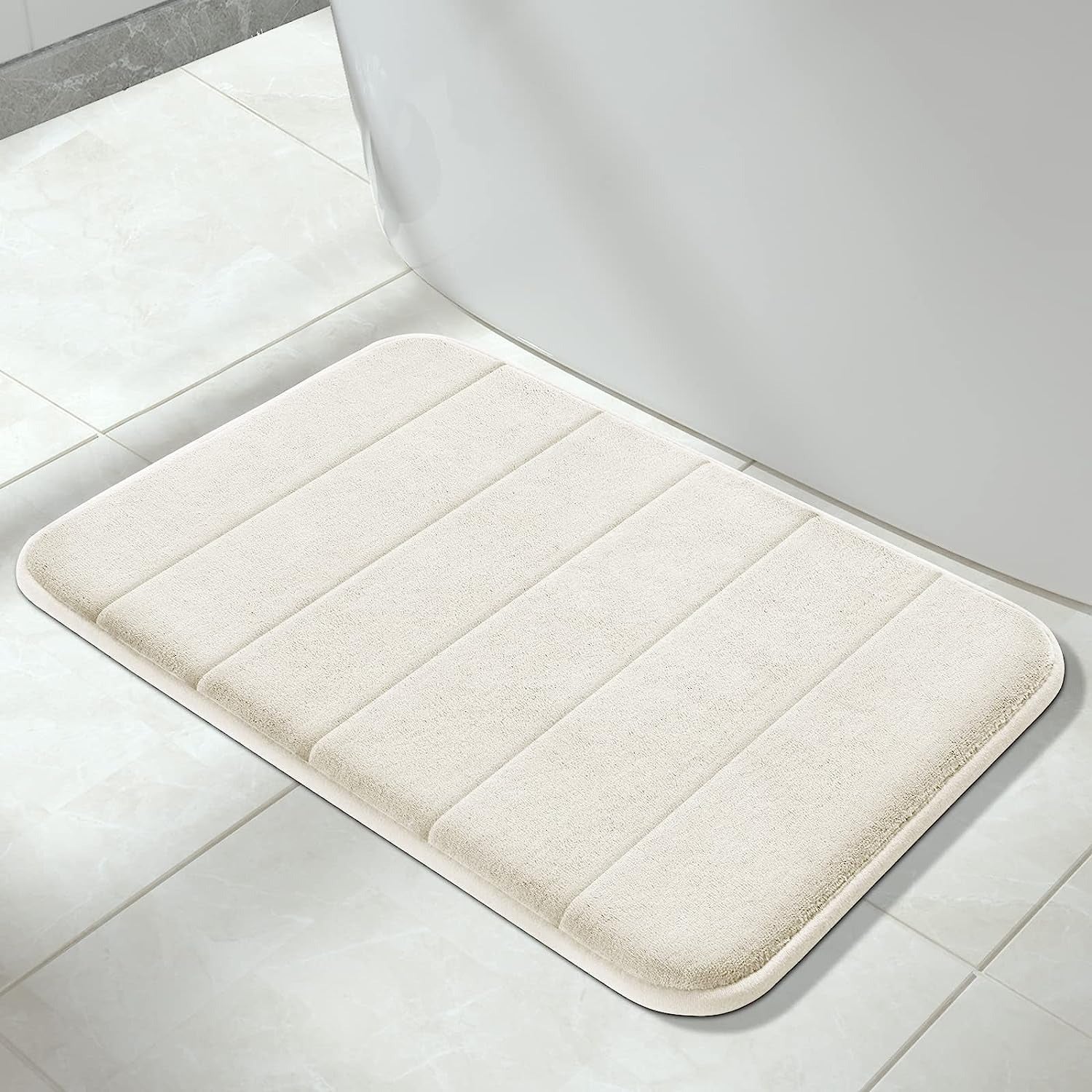 Memory Foam Soft Bath Mats - Non Slip Absorbent Bathroom Rugs - Image 7